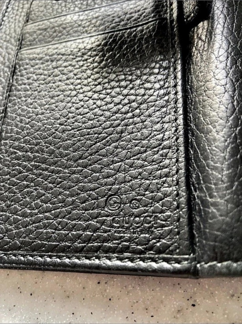 Gucci authentic Black studded interlocking GG calf leather Wallet all inclusive - Picture 11 of 17